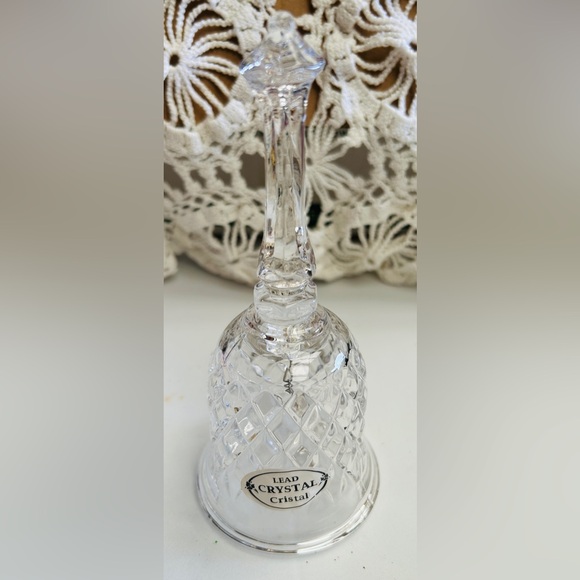 Cristal Other - Lead Crystal Diamond cut bell.  New condition.  Cristal brand. Clear, bright.